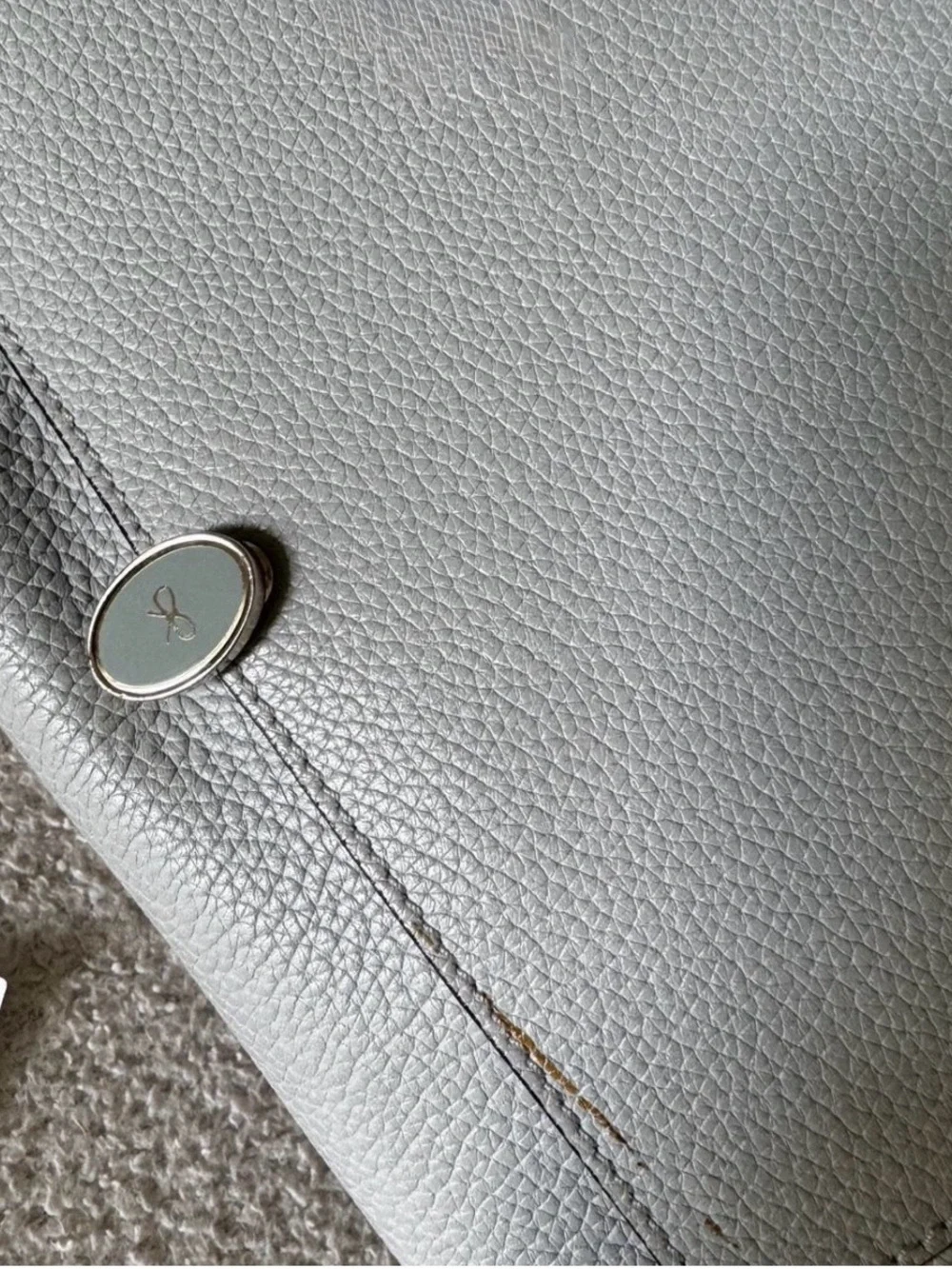 Anya Hindmarch grey leather
